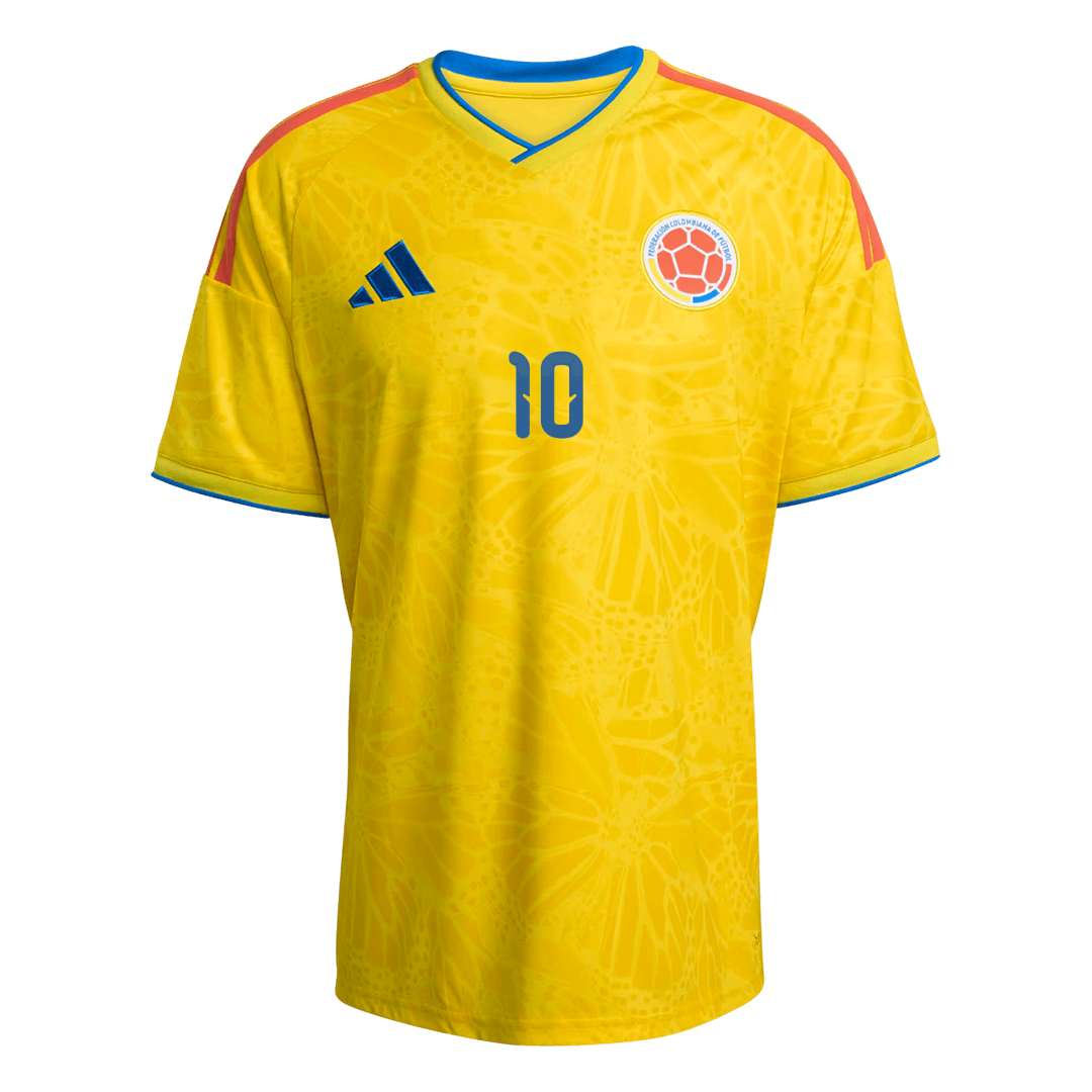 JAMES #10 Men's Colombia World Cup 2026 Home Soccer Jersey