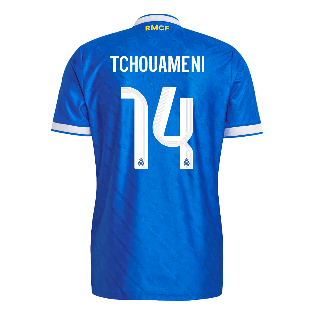 TCHOUAMENI #14 Men's Real Madrid 2025/26 Player Version Third Away Soccer Jersey - Slim Fit