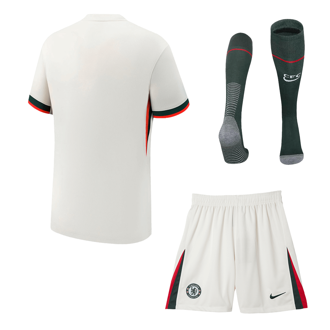 Men's Chelsea 2025/26 Away Soccer Jersey Full Kit