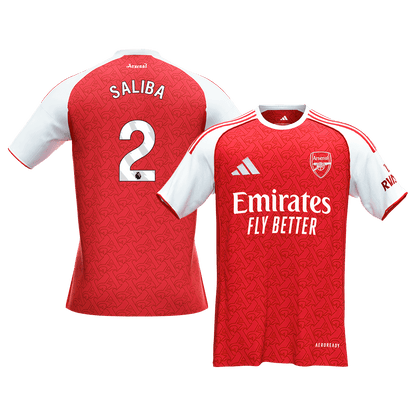 SALIBA #2 Men's Arsenal 2025/26 Home Soccer Jersey [PREMIUM]