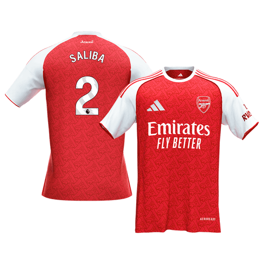SALIBA #2 Men's Arsenal 2025/26 Home Soccer Jersey [PREMIUM]