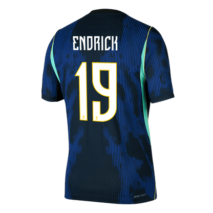 ENDRICK #19 Men's Brazil World Cup 2026 Player Version Away Soccer Jersey - Slim Fit