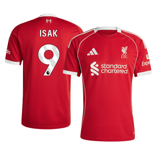 ISAK #9 Men's Liverpool 2025/26 Home Soccer Jersey