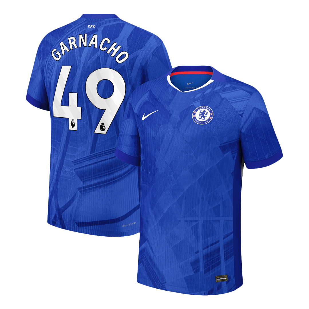 GARNACHO #49 Men's Chelsea 2025/26 Player Version Home Soccer Jersey - Slim Fit