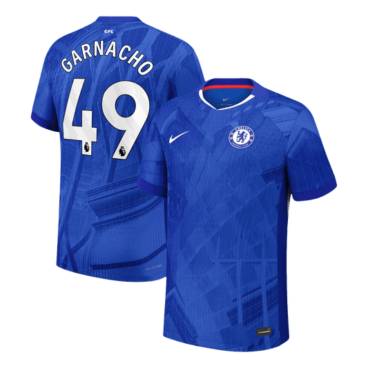 GARNACHO #49 Men's Chelsea 2025/26 Player Version Home Soccer Jersey - Slim Fit