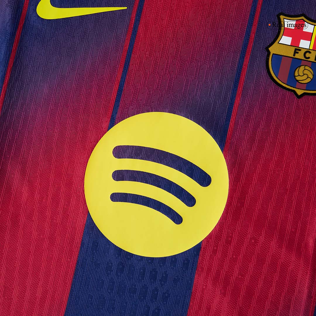 F.DE JONG #21 Men's Barcelona UCL 2025/26 Player Version Home Soccer Jersey - Slim Fit