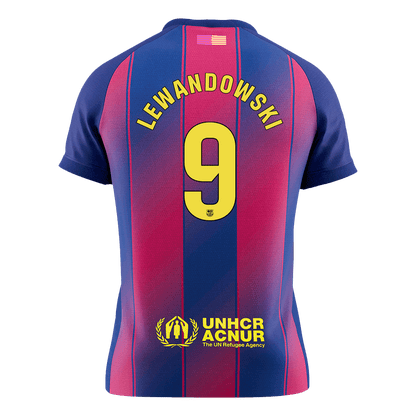 LEWANDOWSKI #9 Men's Barcelona 2025/26 Home Soccer Jersey [PREMIUM]