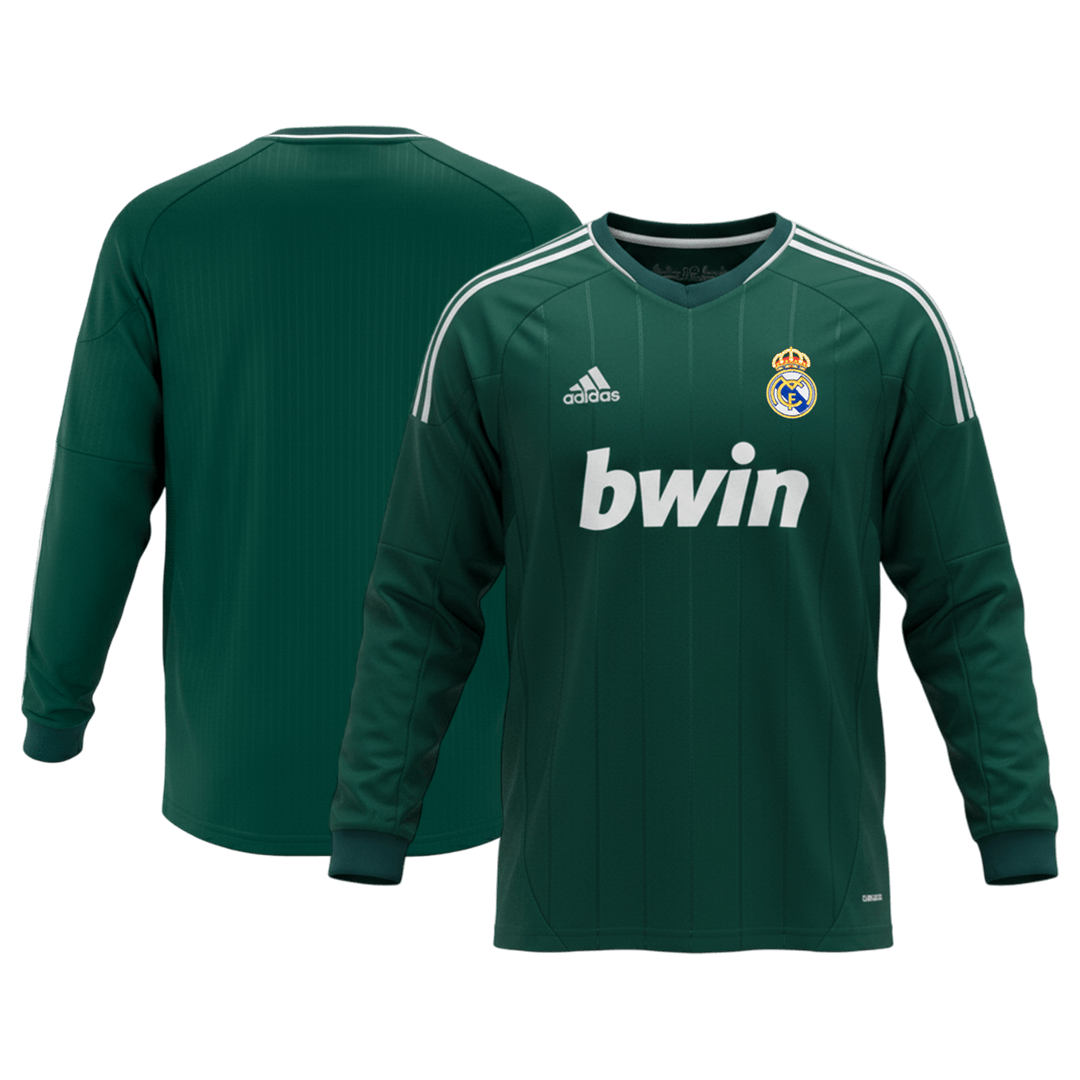 Retro Men's Real Madrid 2012/13 Third Away Long Sleeve Soccer Jersey