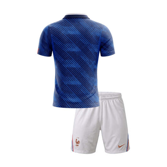 Kid's France World Cup 2026 Home Soccer Jersey Kit