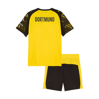 Kid's Borussia Dortmund 2025/26 Home Soccer Jersey Kit