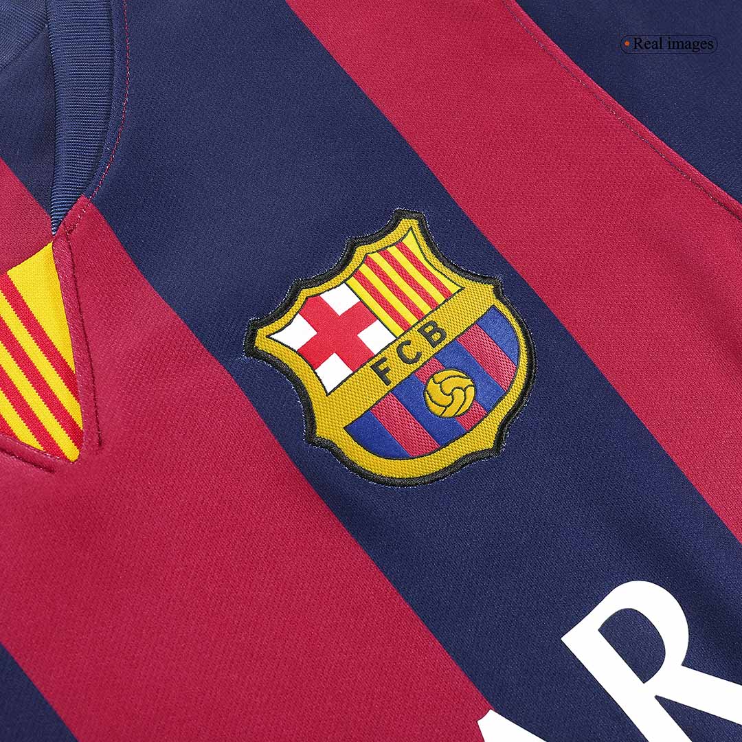 Retro NEYMAR JR #11 Men's Barcelona 2014/15 Home Soccer Jersey
