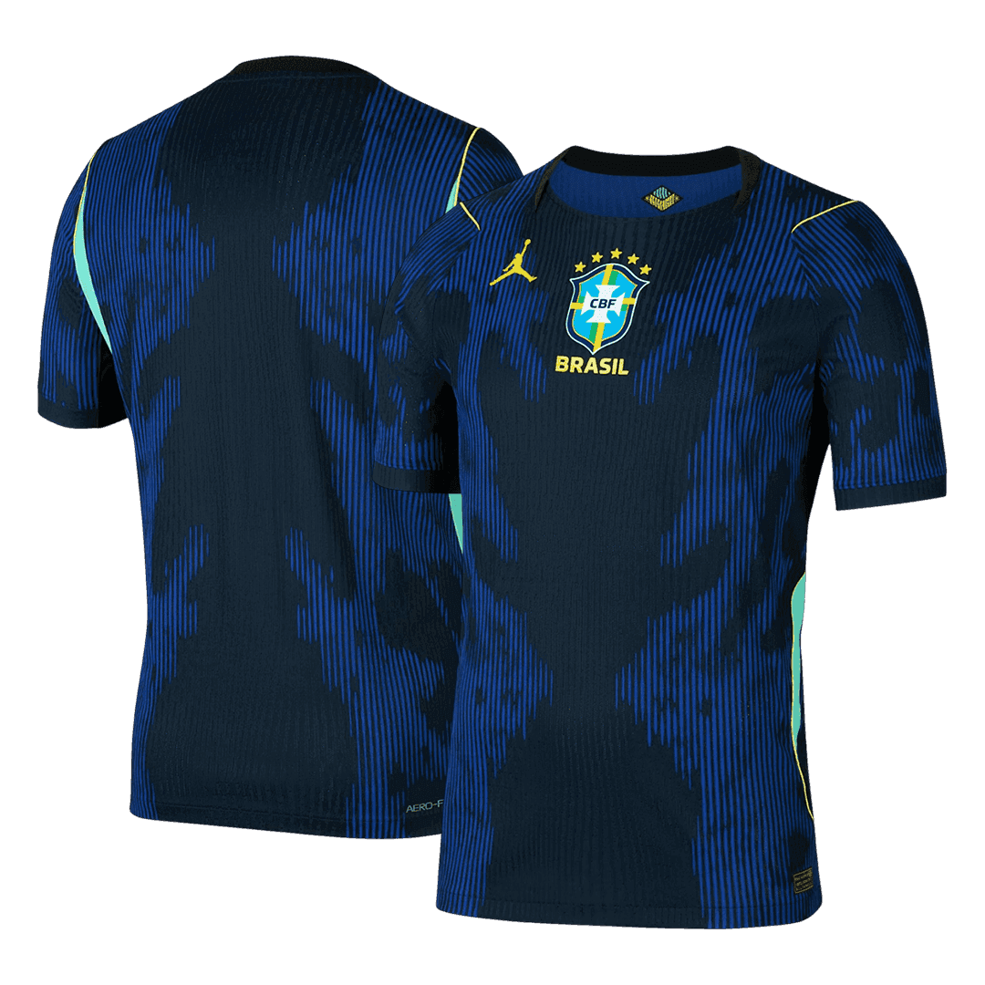 Men's Brazil World Cup 2026 Player Version Away Soccer Jersey - Slim Fit