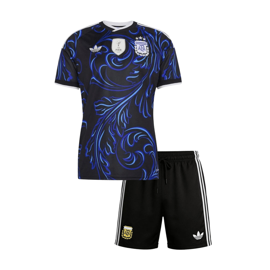 Kid's Argentina World Cup 2026 Away Soccer Jersey Kit
