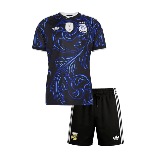 Kid's Argentina World Cup 2026 Away Soccer Jersey Kit