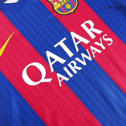 Retro Men's Barcelona 2016/17 Home Soccer Jersey