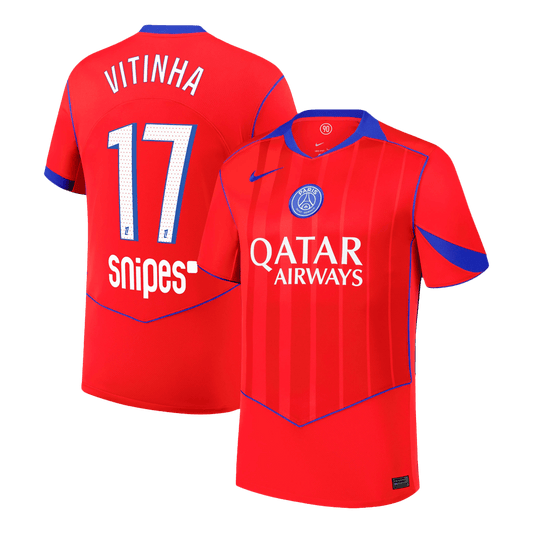 VITINHA #17 Men's PSG 2025/26 Third Away Soccer Jersey