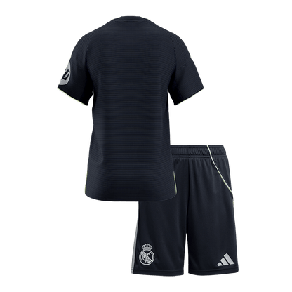 Kid's Real Madrid 2025/26 Away Soccer Jersey Kit [PREMIUM]