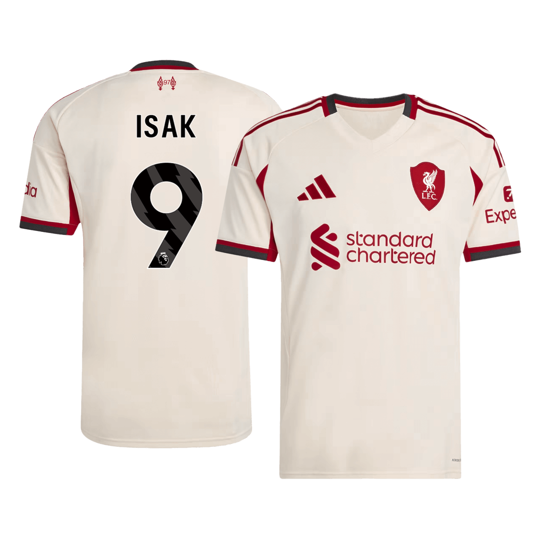ISAK #9 Men's Liverpool 2025/26 Away Soccer Jersey