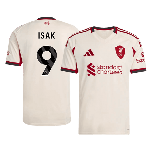 ISAK #9 Men's Liverpool 2025/26 Away Soccer Jersey