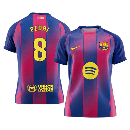 PEDRI #8 Men's Barcelona 2025/26 Home Soccer Jersey [PREMIUM]