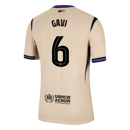 GAVI #6 Men's Barcelona UCL 2025/26 Player Version Away Soccer Jersey - Slim Fit