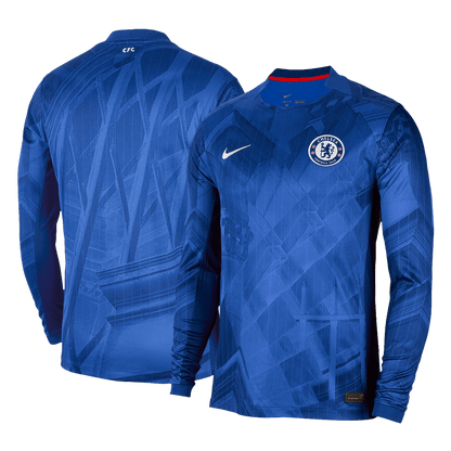 Men's Chelsea 2025/26 Home Long Sleeve Soccer Jersey