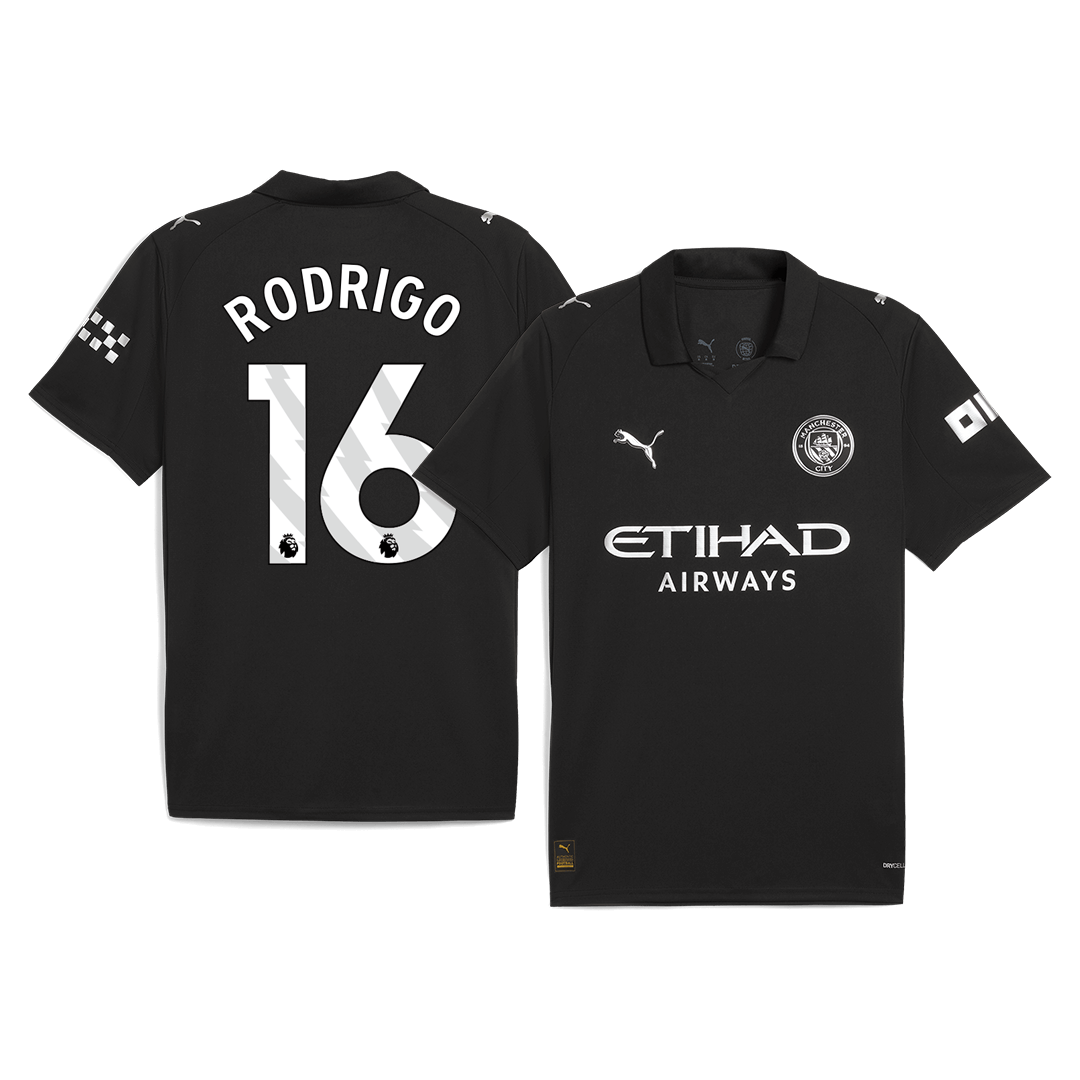 RODRIGO #16 Men's Manchester City 2025/26 Away Soccer Jersey