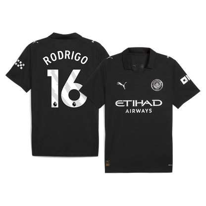 RODRIGO #16 Men's Manchester City 2025/26 Away Soccer Jersey