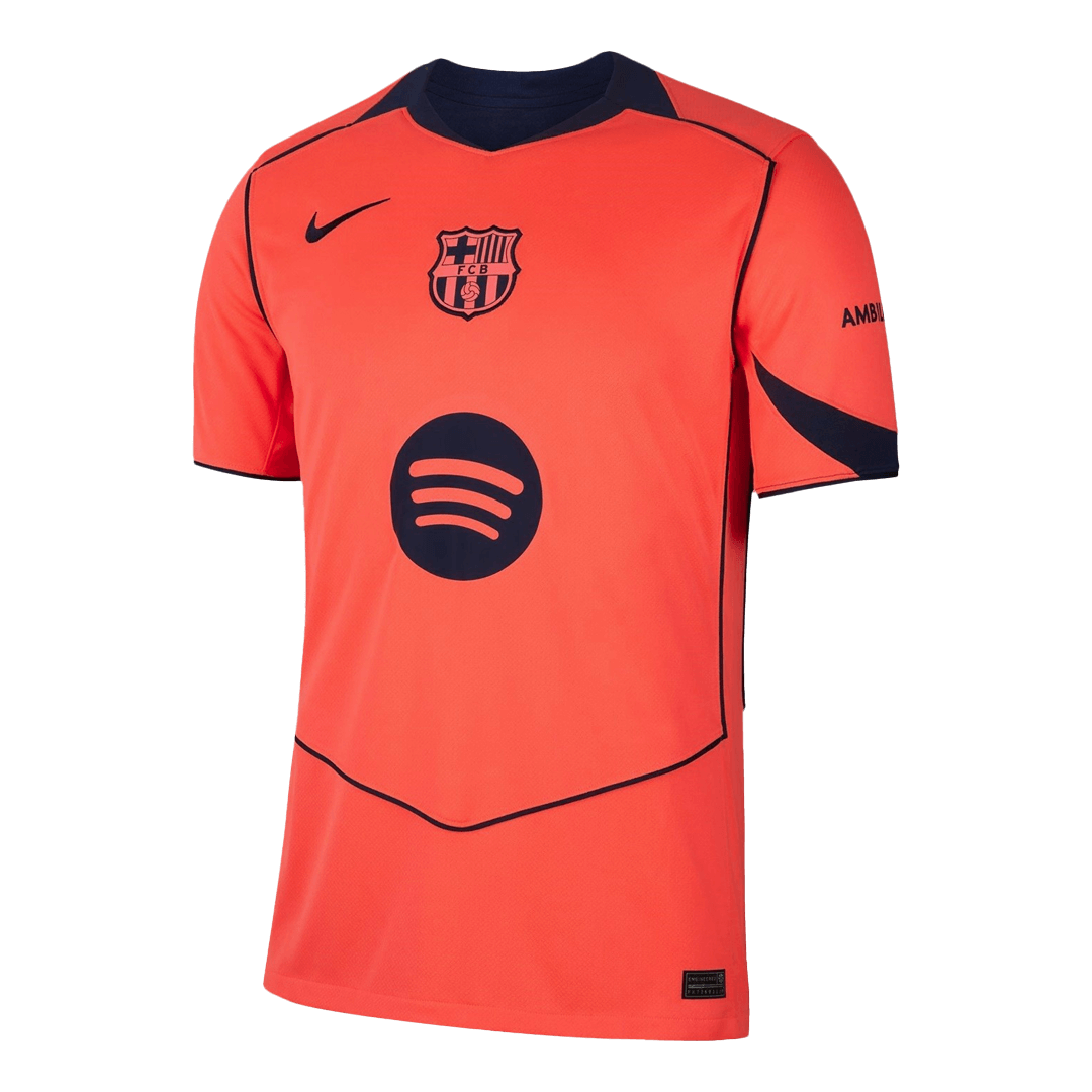GAVI #6 Men's Barcelona UCL 2025/26 Third Away Soccer Jersey