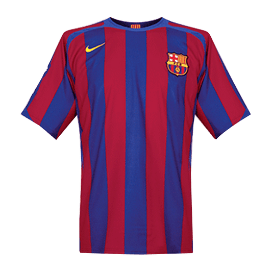 Retro Men's Barcelona UCL 2005/06 Home Soccer Jersey