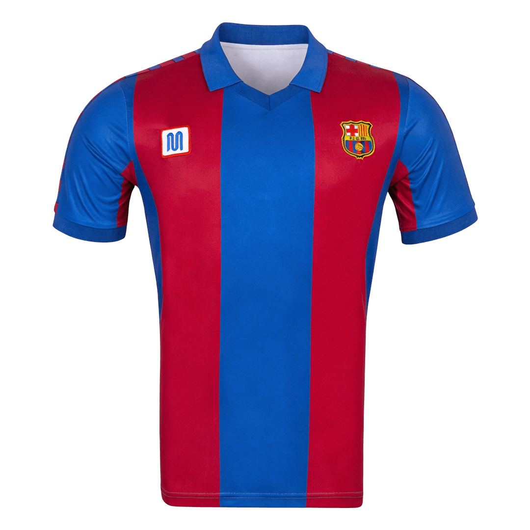 Retro Men's Barcelona 1980/82 Home Soccer Jersey