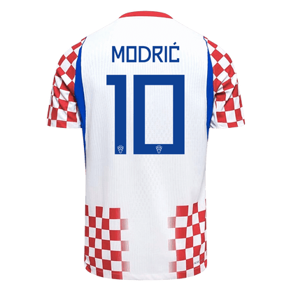 MODRIĆ #10 Men's Croatia World Cup 2026 Player Version Home Soccer Jersey - Slim Fit