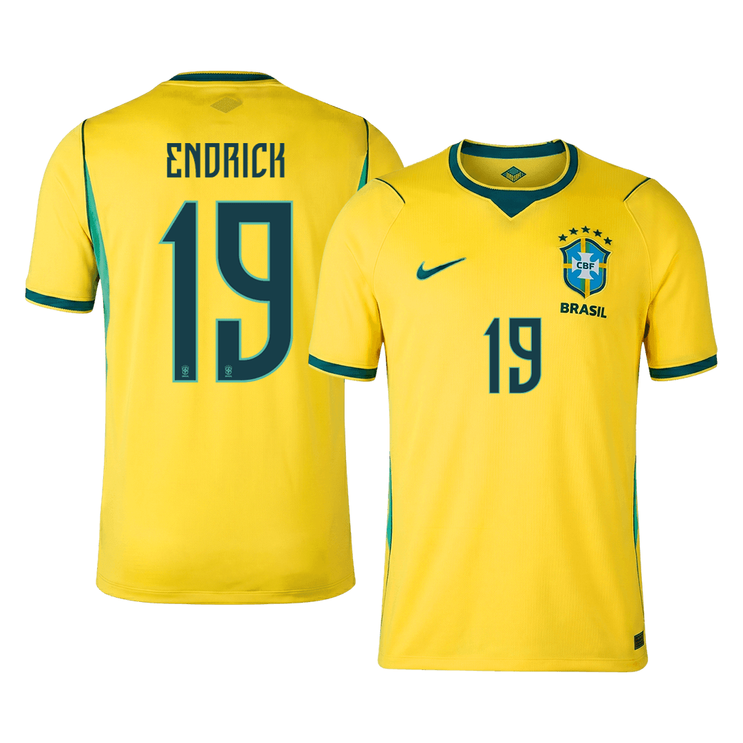 ENDRICK #19 Men's Brazil World Cup 2026 Home Soccer Jersey [PREMIUM]