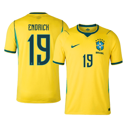 ENDRICK #19 Men's Brazil World Cup 2026 Home Soccer Jersey [PREMIUM]