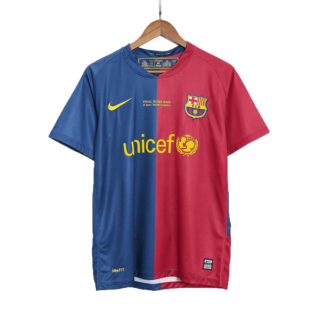 Retro XAVI #6 Men's Barcelona UCL UCL Final 2008/09 Home Soccer Jersey