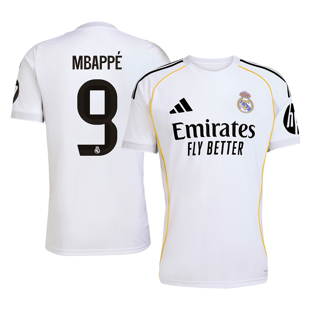 MBAPPÉ #9 Men's Real Madrid 2025/26 Home Soccer Jersey [PREMIUM]