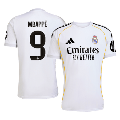 MBAPPÉ #9 Men's Real Madrid 2025/26 Home Soccer Jersey [PREMIUM]