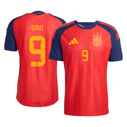GAVI	 #9 Men's Spain World Cup 2026 Player Version Home Soccer Jersey - Slim Fit