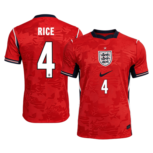 RICE #4 Men's England World Cup 2026 Away Soccer Jersey