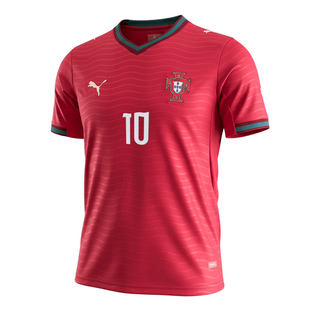 BERNARDO #10 Men's Portugal World Cup 2026 Home Soccer Jersey