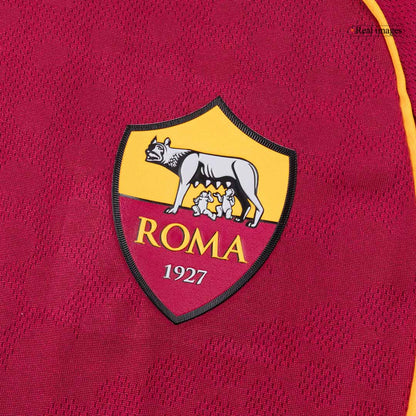 Men's Roma 2025/26 Player Version Home Soccer Jersey - Slim Fit