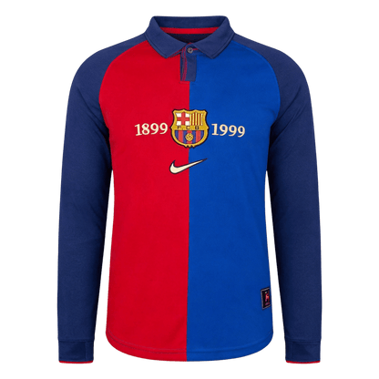 Retro Men's Barcelona 1999/00 Special Long Sleeve Soccer Jersey
