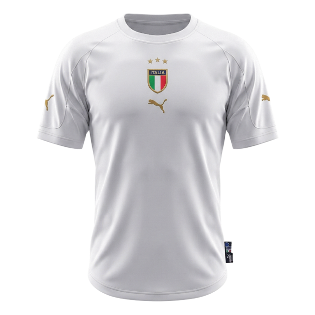 Retro Men's Italy 2004 Away Soccer Jersey