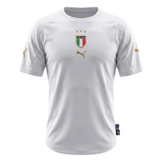 Retro Men's Italy 2004 Away Soccer Jersey