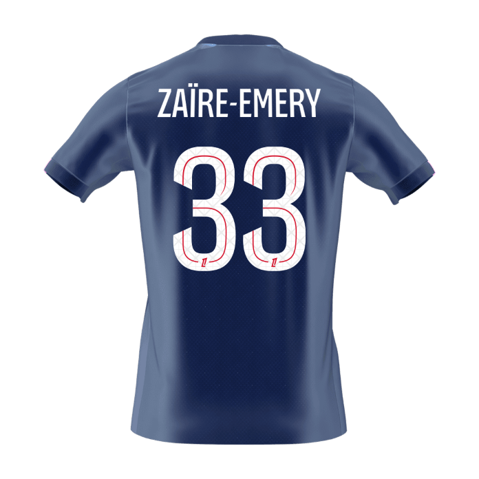 ZAïRE EMERY #33 Men's PSG 2025/26 Home Soccer Jersey [PREMIUM]