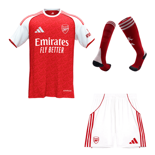 Men's Arsenal 2025/26 Home Soccer Jersey Full Kit [PREMIUM]