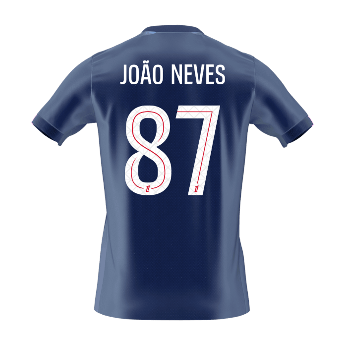 JOÃO NEVES #87 Men's PSG 2025/26 Home Soccer Jersey [PREMIUM]