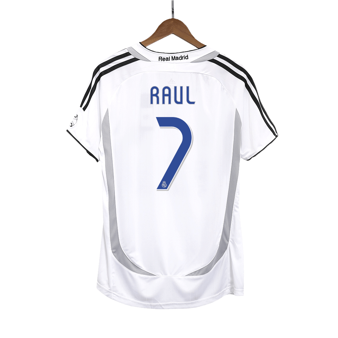 Retro RAUL #7 Men's Real Madrid 2006/07 Home Soccer Jersey