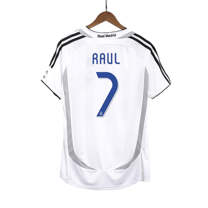 Retro RAUL #7 Men's Real Madrid 2006/07 Home Soccer Jersey