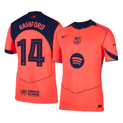 RASHFORD #14 Men's Barcelona UCL 2025/26 Player Version Third Away Soccer Jersey - Slim Fit